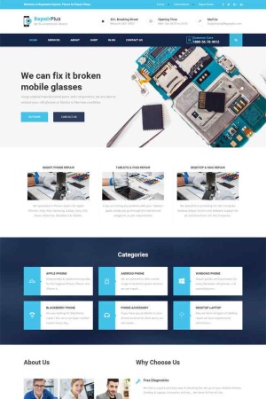 電子產(chǎn)品修理HTML模板-Toy模板網(wǎng)編號(hào)2681